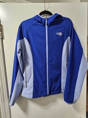 The North Face Women's Blue Hooded Lightweight Jacket